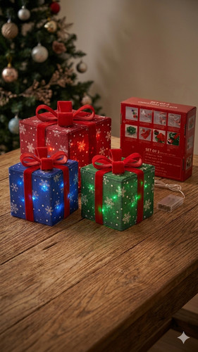 Led weihnachts geschenkboxen - weihnachts,