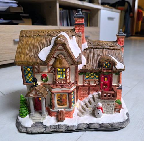 Keramik weihnachts dekohaus - keramik, weihnachts-dekohaus