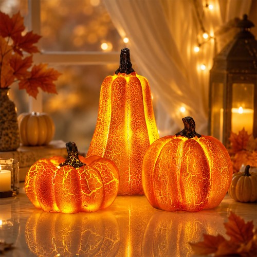 Herbst deko kürbis set - kürbis,