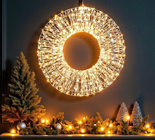 Led weihnachtskranz cm - weihnachtskranz, 45