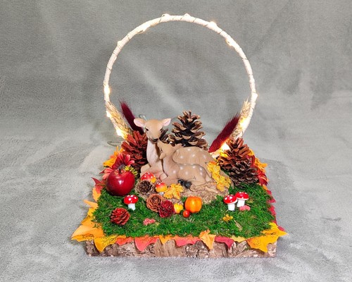 Herbst tischdeko beleuchtet - herbst,