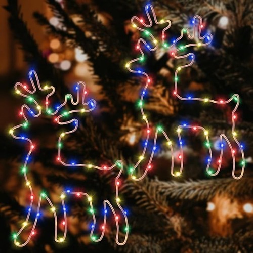 Beleuchtet rentier - beleuchtet,