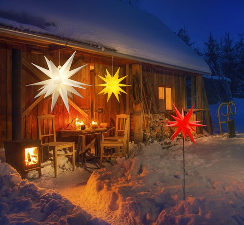 Leuchtstern weihnachtsstern - 3d,