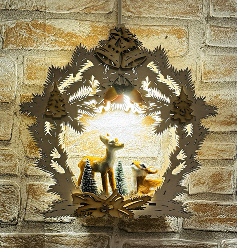 Weihnachtsdeko-Fensterbild