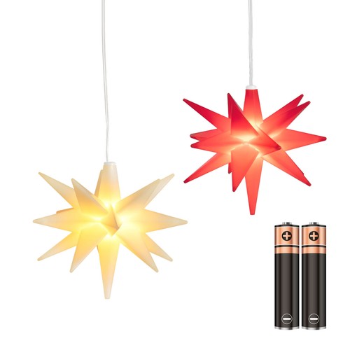 2er set weihnachtsstern led - 2er,