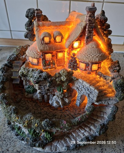 Nachtlicht deko brunnen - brunnen,, haus