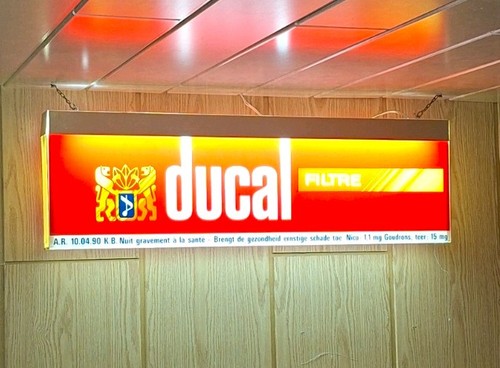 Vintage ducal leuchtreklame - ducal,