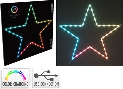 Stern beleuchtet 45 led - cm,