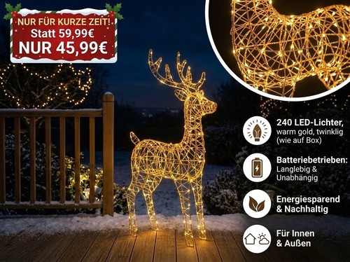 Led rentier beleuchtung - rentier,