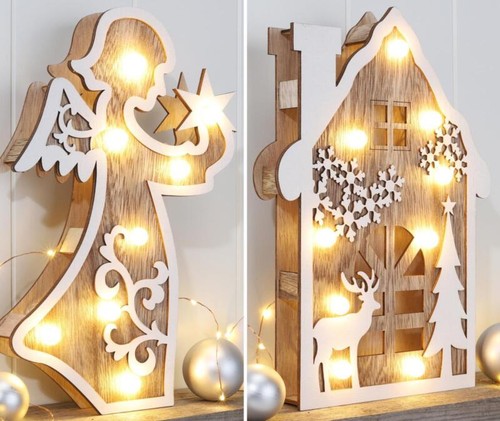 Led holz silhouette beleuchtet - led, holz-silhouette